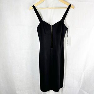 L’AGENCE Knit Ponte Little Black Dress Size US 2 Black